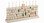 Ner Mitzvah Hand Painted Resin Kotel Menorah, Western Wall of Jerusalem Design, Hanukkah Candle