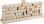 Ner Mitzvah Hand Painted Resin Kotel Menorah, Western Wall of Jerusalem Design, Hanukkah