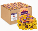 Carmit Milk Chocolate Coins, Gold Foil Wrapped, Kosher Dairy, Hanukkah Gelt, Bulk Master Case, 24 Boxes, 576 Bags Total