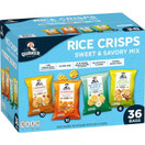 Quaker Rice Crisps Sweet & Savory Variety Pack, 4 Flavors, Caramel, Cheddar, Buttermilk Ranch, Apple Cinnamon, Gluten-Free, Whole Grain, 36 Count