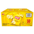 Lay's Classic Potato Chips, 1 oz Bags, 50 Pack, Gluten Free, No Artificial Flavors, No Preservatives