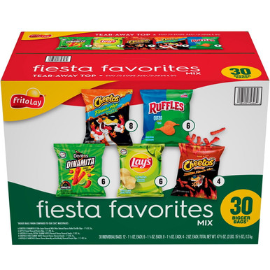 Frito-Lay Fiesta Favorites Mix Variety Pack, 30 Count