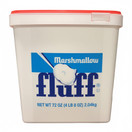 Marshmallow Fluff Original Marshmallow Creme Spread, Gluten Free, Kosher, 72 oz Bulk Resealable Tub