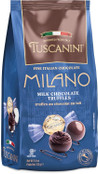 Tuscanini Milano Milk Chocolate Truffles, 5.4oz, Italian Gourmet Candy, Individually Wrapped, Creamy Ganache Center, Kosher Cholov Yisroel