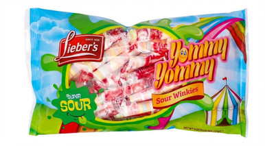 Lieber's Sour Winkies, Super Sour Candy Rolls, Individually Wrapped, Kosher Parve, 9 oz