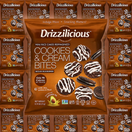 Drizzilicious Mini Rice Cakes, Cookies and Cream, Gluten Free, Vegan, Non-GMO, with Quinoa, Chia, Flax, 0.74 oz (Pack of 20)