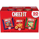 Cheez-It Baked Snack Crackers Variety Pack, Original, White Cheddar, Snack Mix, 100% Real Cheese, 50 Count