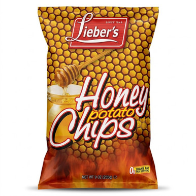 Lieber's Kosher for Passover Honey Potato Chips, Sweet & Savory, Nut-Free Facility, 9 oz