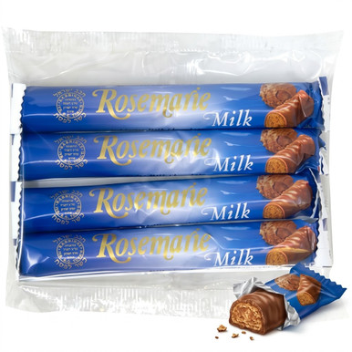 Schmerling's Rosemarie Milk Chocolate Sticks, 4 Count, Swiss Praline Filled, Kosher for Passover, Cholov Yisroel, Hazelnut