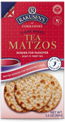 Rakusen's Flame Baked Tea Matzos, Kosher for Passover, 5.3 oz (150g), Traditional British Matzo Crackers, Low Fat, Low Salt, Vegan & Dairy Free