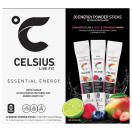 CELSIUS ON THE GO Energy Powder Sticks Variety Pack, 30 Count Zero Sugar, Metabolism Booster, Pre-Workout Drink Mix - Dragonfruit Lime, Berry, Strawberry Mango
