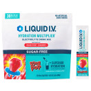 Liquid I.V. Hydration Multiplier Sugar-Free Ring Pop® Cherry, Zero Sugar Electrolyte Powder, Fast Rehydration Drink Mix, Vegan, Non-GMO, 30 Single-Serving Sticks