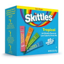 Skittles Tropical Artificially Flavored Low Calorie Drink Mix, Zero Sugar Singles To Go, 60 Count Pack