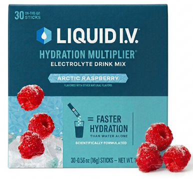 Liquid I.V. Hydration Multiplier Electrolyte Powder, Arctic Raspberry (30 Count)