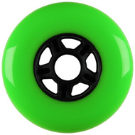 100mm 88a Scooter Wheel Neon Green/Black 5 Spoke Hub