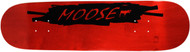 Moose Deck Scribble Black Red 8.0"