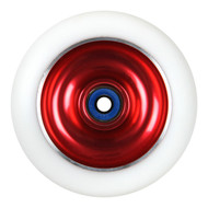 Aluminum Hub Wheel - 100mm 88A SHR Red/White With Bearings