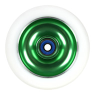 Aluminum Hub Wheel - 100mm 88A SHR Green/White With Bearings