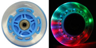 LED Scooter Wheel - Blue 100mm w/Bearings