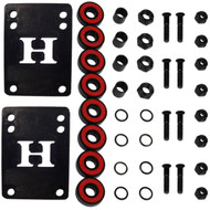 Hardware Kit - 1" Hardware, Abec 5 Bearings, 1/8" Risers, Axle Nuts, Spacers, Washers