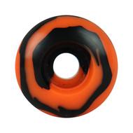 Blank Wheel - 52mm Swirl 99A USA Made Black/Orange (Set of 4)