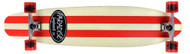 Paradise Longboard 44" Kicktail Red Pinstripe