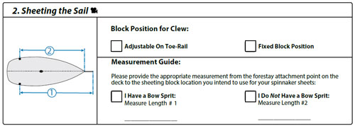 Spinnaker Sheeting Block Position