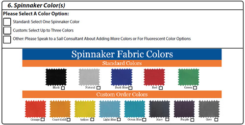 spinnaker colors mj sailing