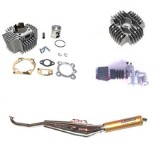 Puch 70cc 45mm Speed Kit w/ Gold Biturbo Exhaust