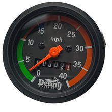 Denny Cycles Puch VDO Style 40MPH Speedometer - 60mm Black