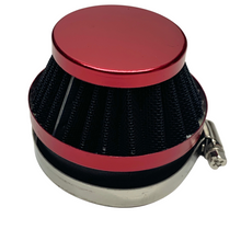 Red 60mm Cone Air Filter for Dellorto SHA Carburetors 