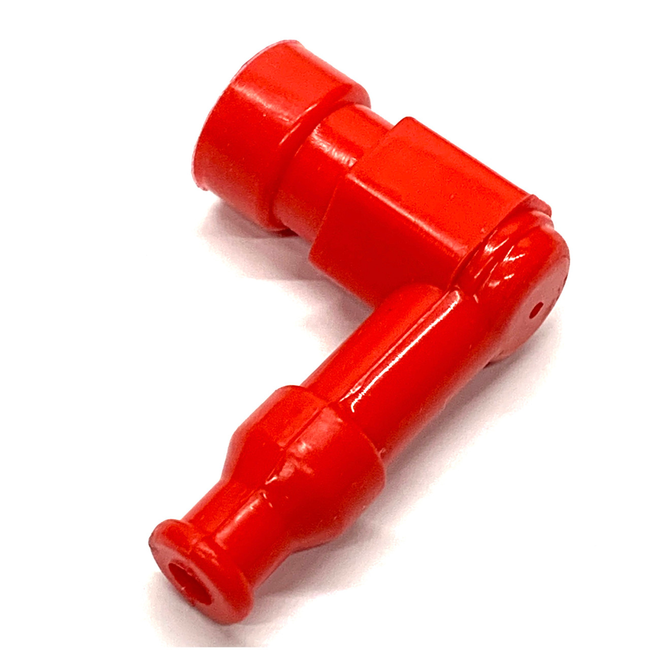 Universal Silicone 90 Degree Spark Plug Boot Red DENNY CYCLES LLC
