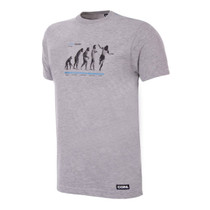 Football Fashion - Human Evolution T-Shirt - Grey - COPA 6532