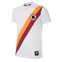 Football Fashion - A.S Roma Retro Away T-Shirt - White - COPA 6732