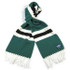 Deluxe Cashmere Football Scarf (Green/White/Black)