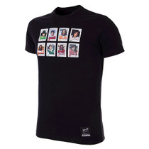 Football Fashion - George Best Football Cards T-Shirt - Black - COPA 6772
