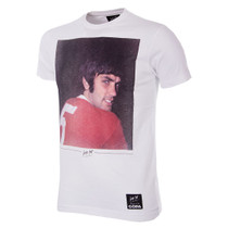Football Fashion - George Best Old Trafford T-Shirt - White - COPA 6768