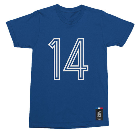 Football Fashion - France Retro World Cup Tigana T-Shirt - Blue 