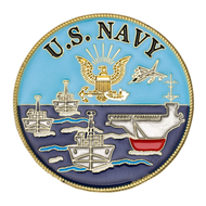 U.S. Navy Logo Ships Challenge Coin