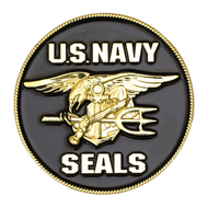 U.S. Navy SEALs Challenge Coin Black