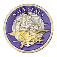 United States Navy SEALs Challenge Coin Blue