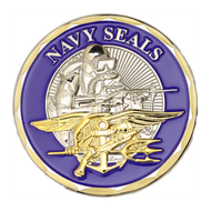 United States Navy SEALs Challenge Coin Blue