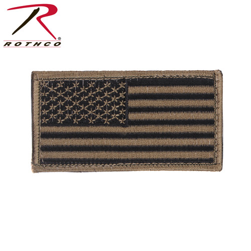 Rothco's American Flag Patch Features Hook Back And Comes In An Assortment Of Color Options In Classic Red, White & Blue, Silver & Black And Multi-Cam. 

American Flag Patch Measures Approximately 1 7/8" X 3 3/8"