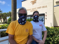 Show your Navy SEAL Museum Pride!
Our ProTec Multifunctional Headwear is a Gaiter that can be used as a mask
or other versatile styles. Cool and Dry technical fabric is mosture wicking SPF 40+
and Breathable.  MADE IN THE USA