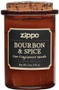 Bourbon and spice scent. 5oz soy wax blend. 10% fragrance load. Cotton wick. Natural cork lid. Burns up to 35 hours. No synthetic chemicals. Boxed.