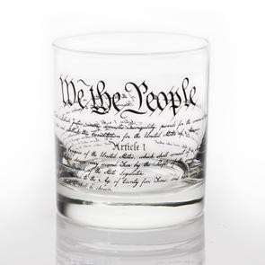 The US Constitution

3”W x 3 5/8”H
11 oz capacity
Glass made and printed in the USA
Duratuff treated for extra strength and safety
Light Top Rack Dishwasher Use
All glassware comes packaged in a retail display box ready for gifting! 

Glass is made with Black Ink.
Ink is permanent and heat set in oven. Prints will not fade or wash off.
This is Dishwasher safe, but we recommend washing by hand.
Ink is FDA approved so you can feel safe about drinking out of these glasses.