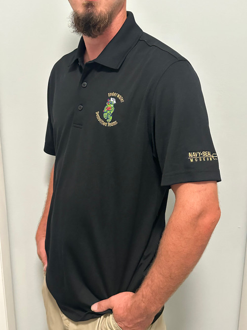Show your pride in the UDT and mascot Freddy!
Our durable, moisture-w
4.6-ounce, 100% polyester double knit pique
UPF rating of 30
Tag-free label
Flat knit collar
3-button placket w ith pearlized, dyed-to-match buttons
Open hem sleeves

