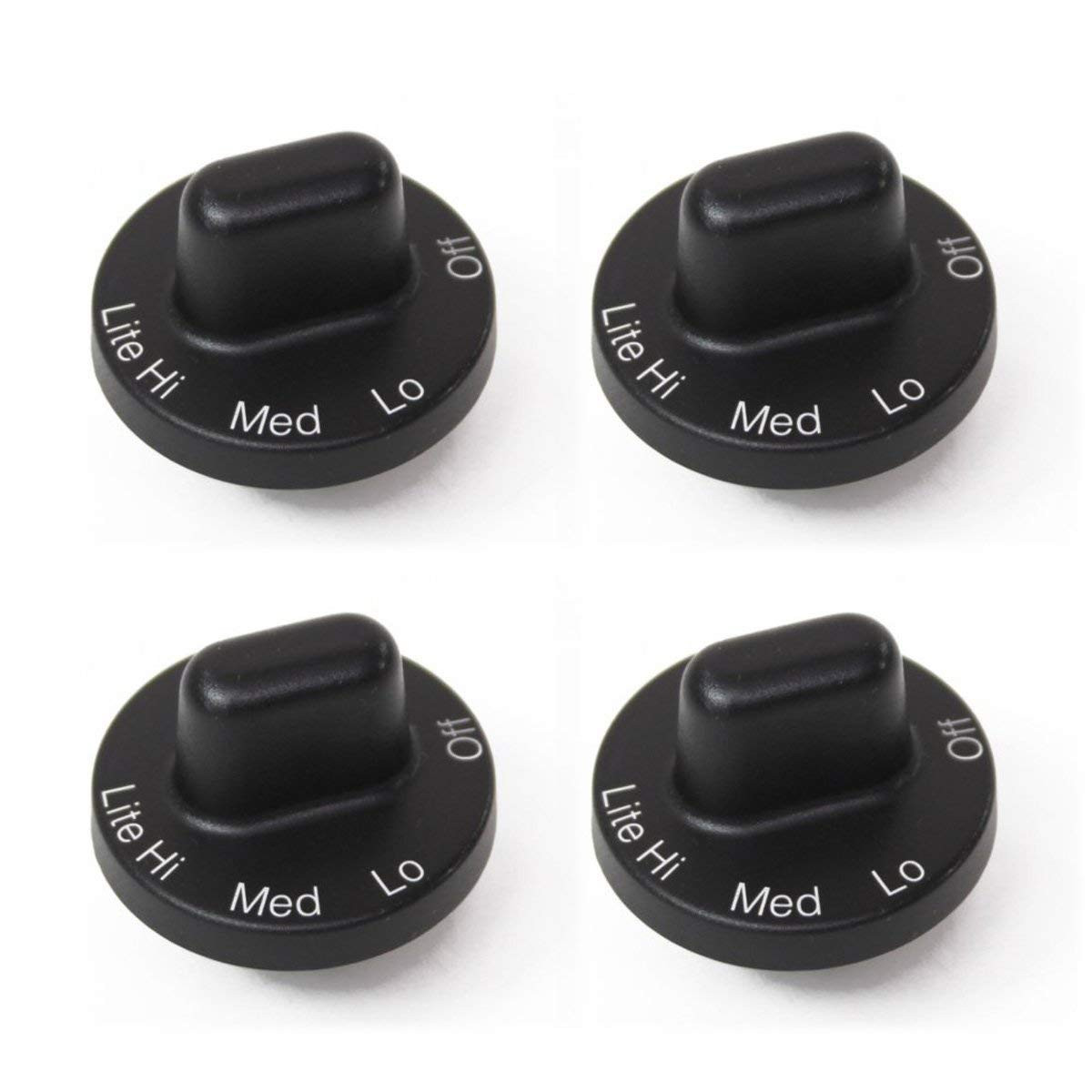 4 Pack Gas Range Burner Knobs for Jenn Air Maytag 71001641 PS2077264