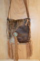 Arohoe Small Vertical Running Horses Brown Cowhide Purse  #7