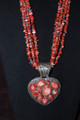 Navajo Spiny Oyster Heart Necklace